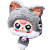 Фигурка-брелок Baby Three круглая с колокольчиком TT2847